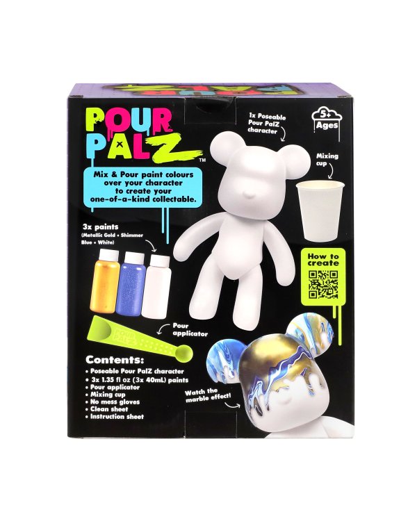 Pour Palz DIY раскрашиваемый мишка – Голубое сияние