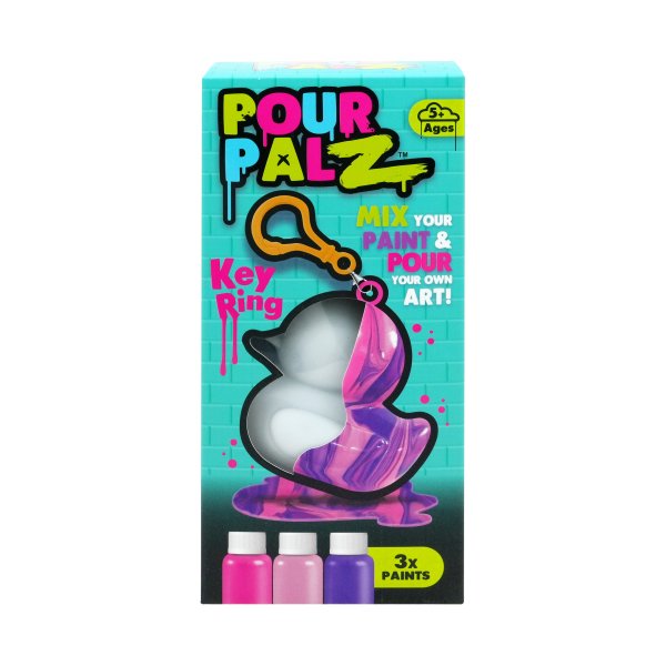 Pour Palz DIY Мини-раскрашиваемый утёнок с брелоком