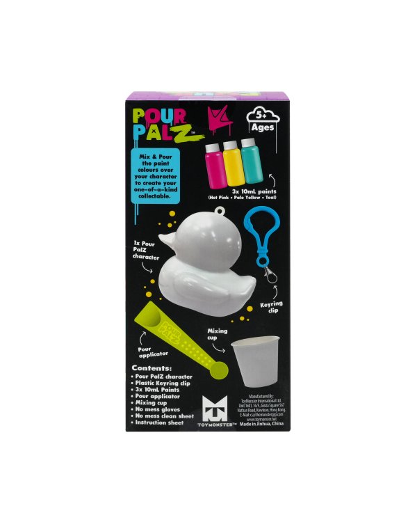 Pour Palz DIY Мини-раскрашиваемый утёнок с брелоком