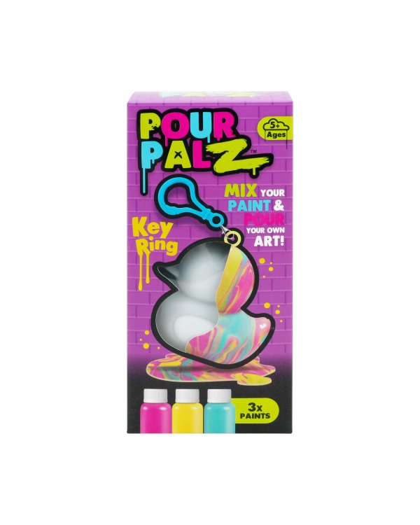 Pour Palz DIY Мини-раскрашиваемый утёнок с брелоком