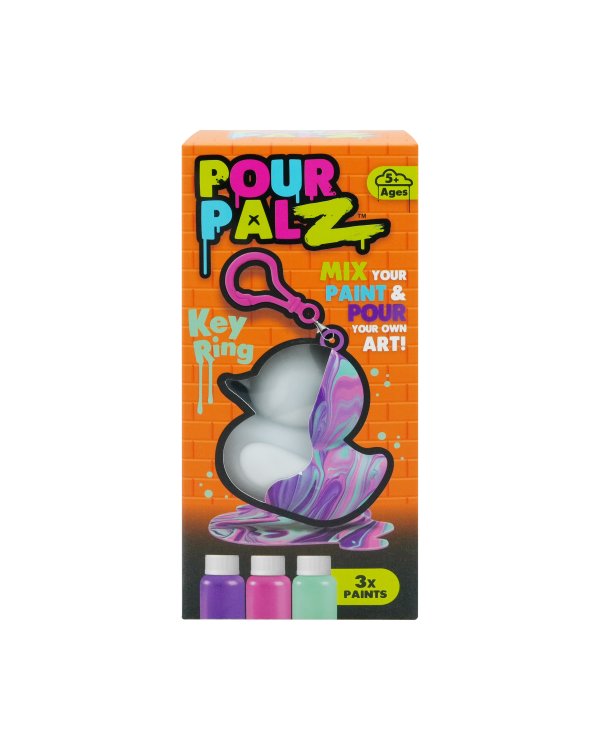 Pour Palz DIY Мини-раскрашиваемый утёнок с брелоком