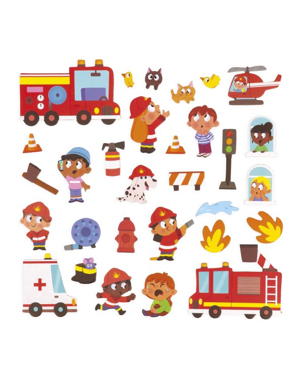 JANOD Книжка Магнитные истории пожарный