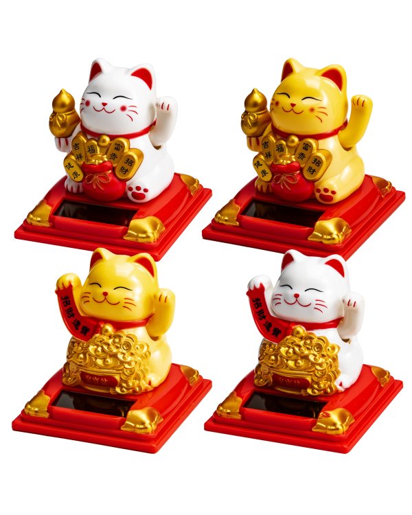 Солнечная игрушка «кивающий кот» 8 см