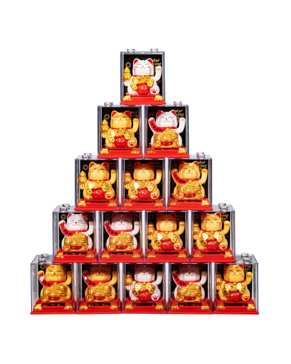 Солнечная игрушка «кивающий кот» 8 см