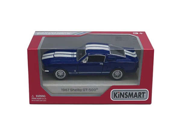 KINSMART Металлическая моделька 1967 Shelby GT-500, масштаб 1:38