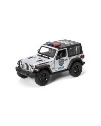KINSMART Металлическая моделька 2018 Jeep Wrangler (пожарная/полицейская), маштаб 1:38