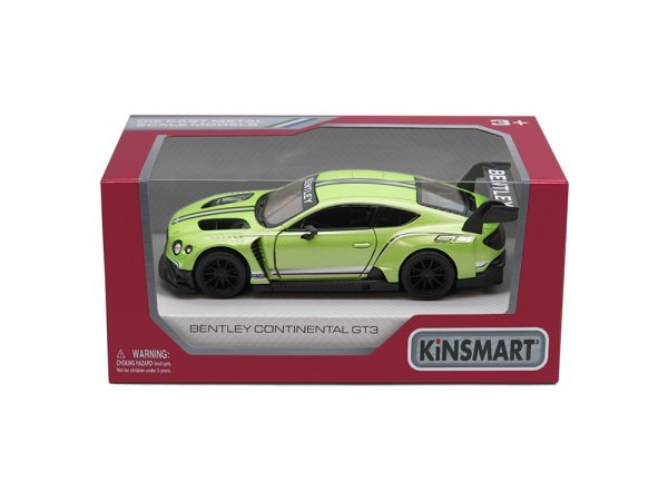 KINSMART Металлическая моделька Bentley Continental GT3, маштаб 1:38