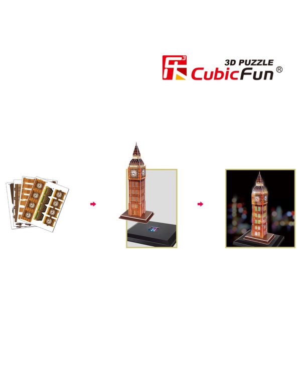 CUBICFUN 3D пазл Биг Бэн с LED