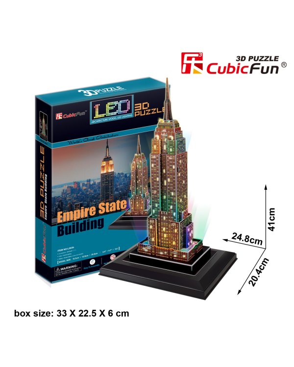 CUBICFUN 3D Эмпайр Стейт Билдинг c LED