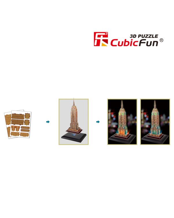 CUBICFUN 3D Эмпайр Стейт Билдинг c LED