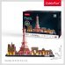 CUBICFUN City Line 3D-пазл c LED-подсветкой Париж