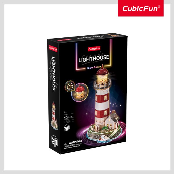 CUBICFUN 3D пазл «Маяк с LED-подсветкой»