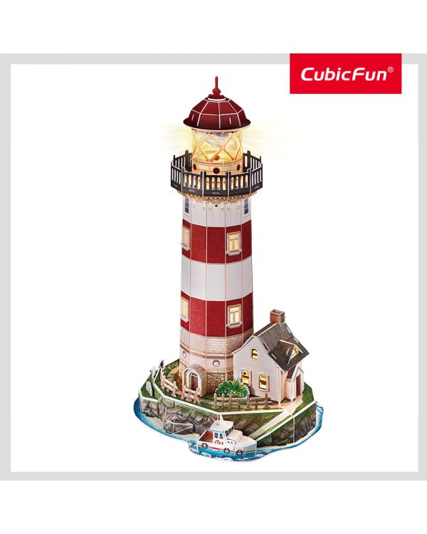 CUBICFUN 3D пазл «Маяк с LED-подсветкой»
