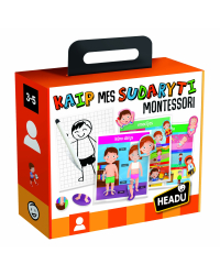 HEADU Развивающая игра Монтессори "Как мы созданы" (на лит. языке)
