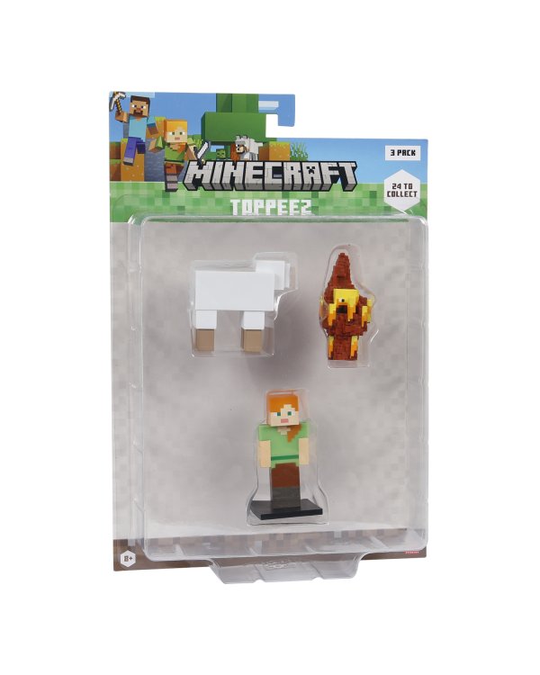 MINECRAFT 3D фигурка, 3 шт в комплекте