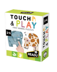 HEADU Первые тактильные пазлы с животными