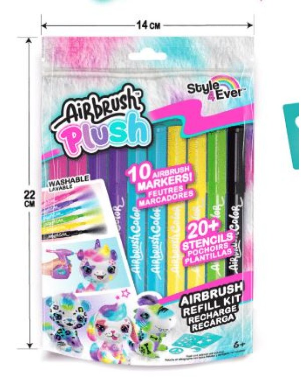 AIRBRUSH plush комплект дополнтельных аксесуаров