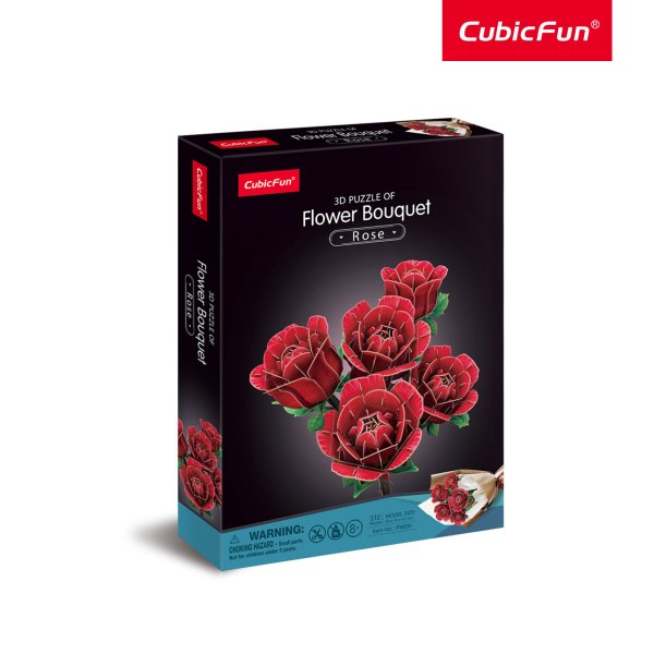 CUBICFUN 3D пазл «Букет цветов – розы»