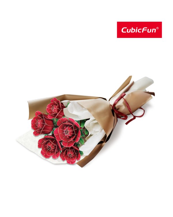 CUBICFUN 3D пазл «Букет цветов – розы»