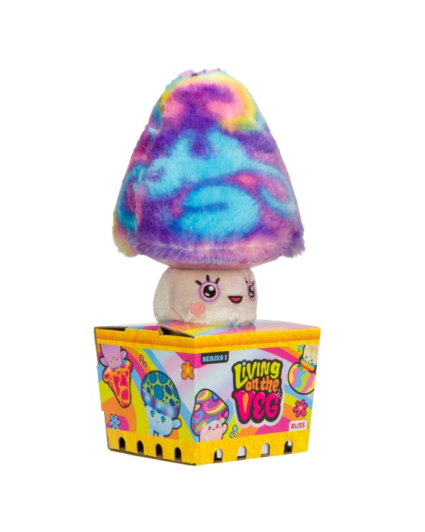 LIVING ON THE VEG S1 Мягкая игрушка Грибочек, 15 см