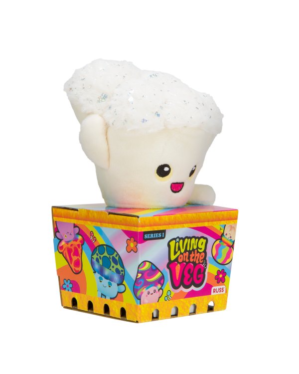 LIVING ON THE VEG S1 Мягкая игрушка Грибочек, 15 см
