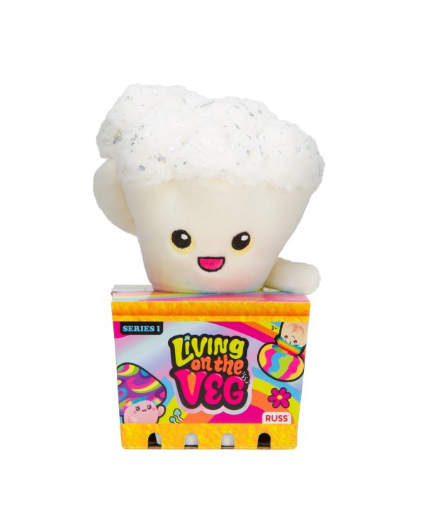 LIVING ON THE VEG S1 Мягкая игрушка Грибочек, 15 см