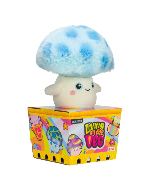 LIVING ON THE VEG S1 Мягкая игрушка Грибочек, 15 см