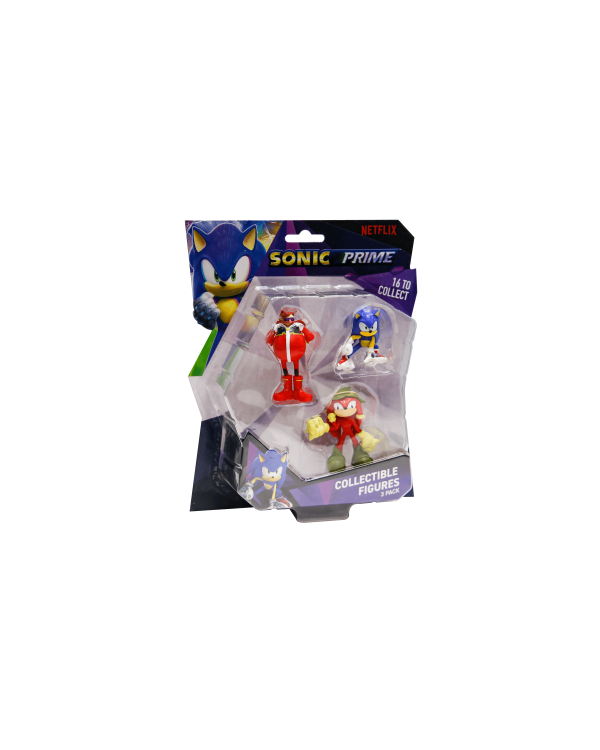 SONIC Комплект фигурок, 3 шт, 6.5 см