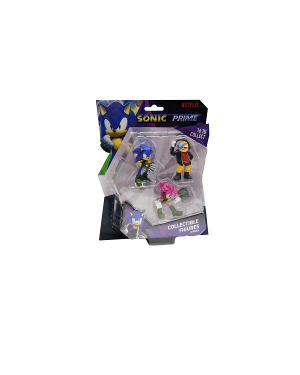 SONIC Комплект фигурок, 3 шт, 6.5 см