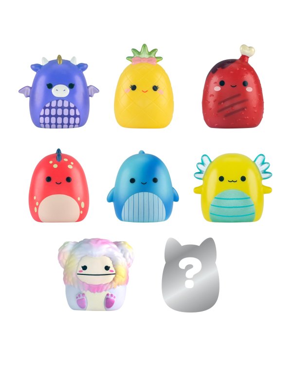 SQUISHMALLOWS SQUISH-A-LONGS Комплект фигурок, 8 шт, 2,5 см