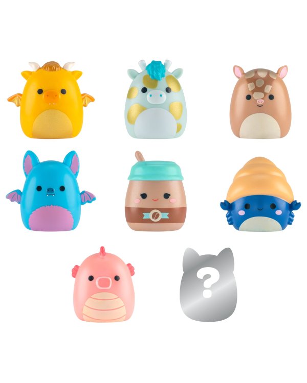 SQUISHMALLOWS SQUISH-A-LONGS Комплект фигурок, 8 шт, 2,5 см
