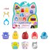 SQUISHMALLOWS SQUISH-A-LONGS Комплект фигурок, 8 шт, 2,5 см
