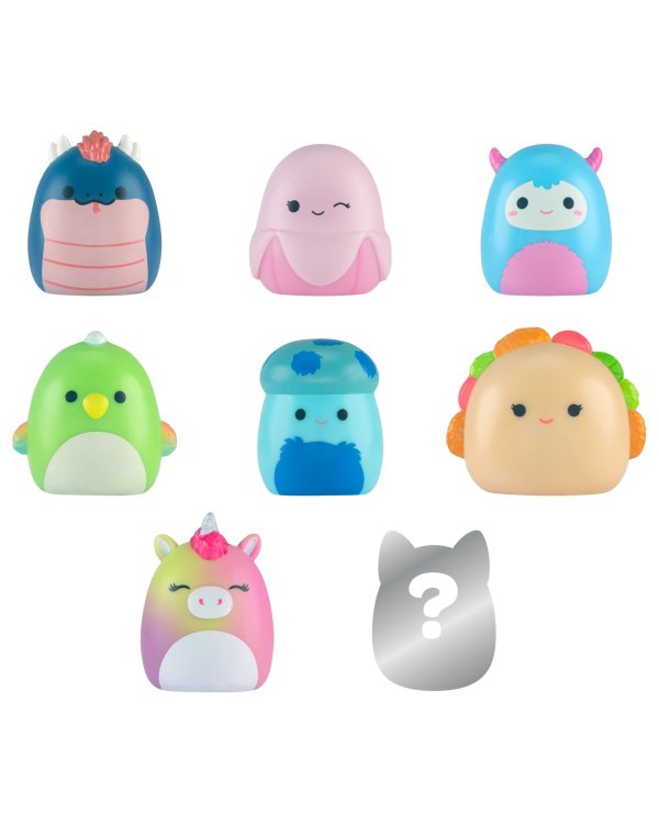 SQUISHMALLOWS SQUISH-A-LONGS Комплект фигурок, 8 шт, 2,5 см