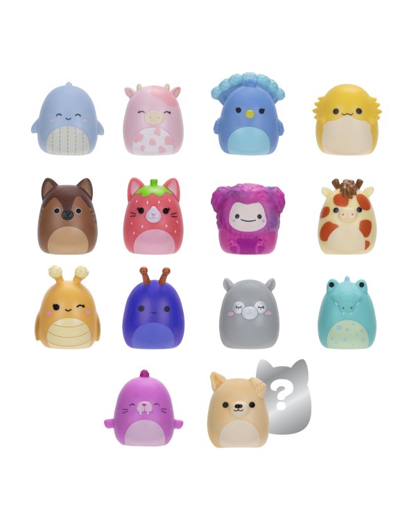SQUISHMALLOWS SQUISH-A-LONGS Комплект фигурок, 14 шт, 2,5 см