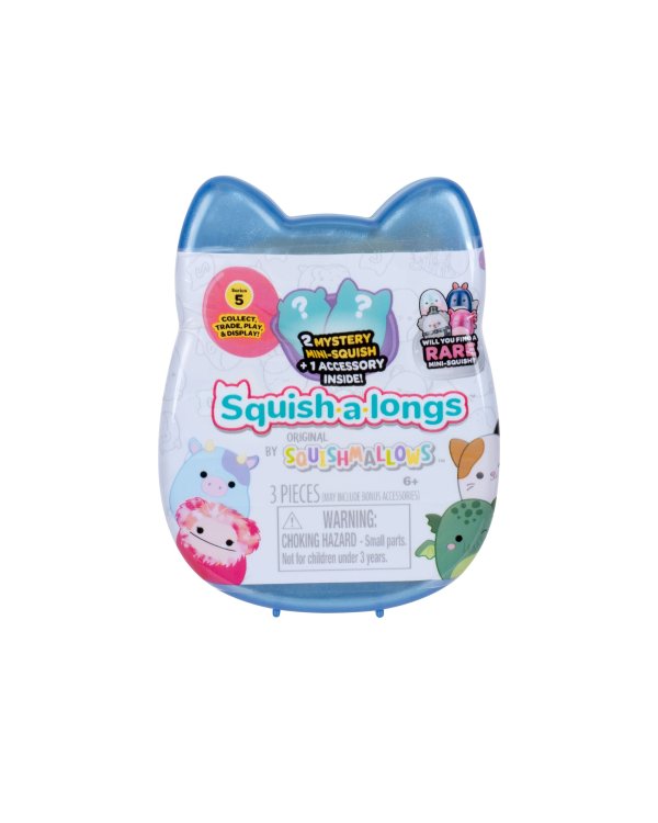 SQUISHMALLOWS SQUISH-A-LONGS Фигурки-сюрприз, 2 шт, 2,5 cm