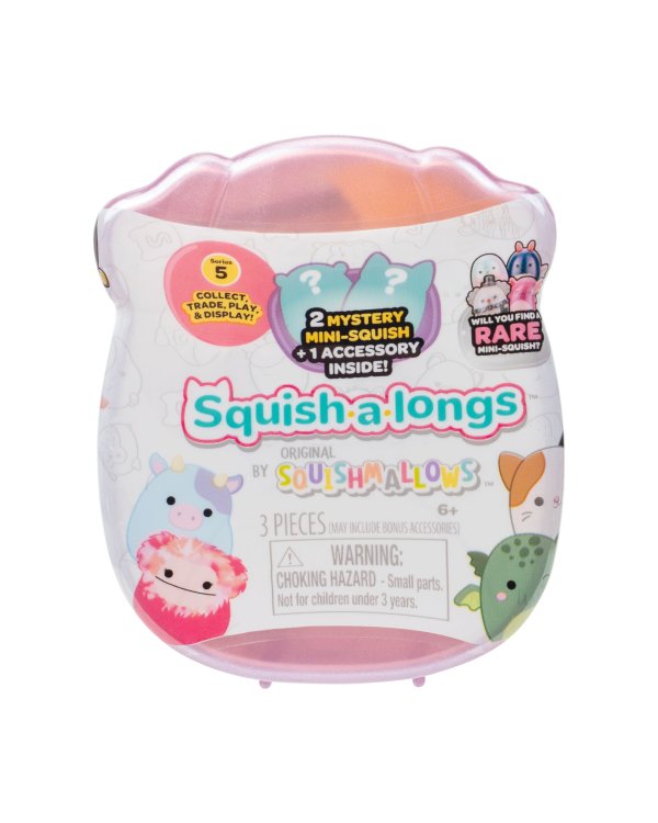 SQUISHMALLOWS SQUISH-A-LONGS Фигурки-сюрприз, 2 шт, 2,5 cm
