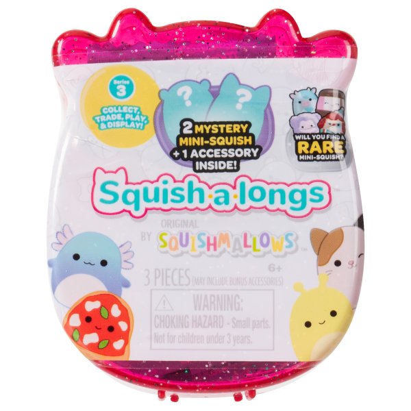 SQUISHMALLOWS SQUISH-A-LONGS Фигурки-сюрприз, 2 шт, 2,5 cm