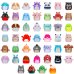 SQUISHMALLOWS SQUISH-A-LONGS Фигурки-сюрприз, 2 шт, 2,5 cm