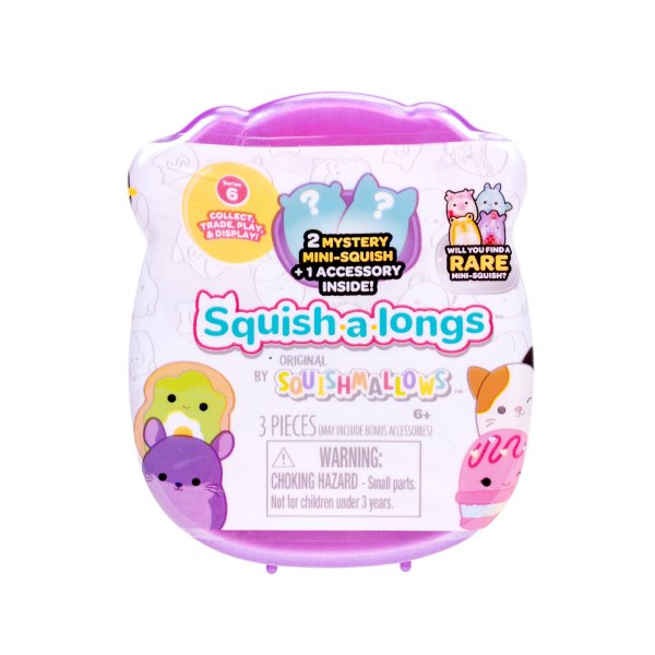 Обложка книги «SQUISHMALLOWS SQUISH-A-LONGS Фигурки-сюрприз, 2 шт, 2,5 cm»