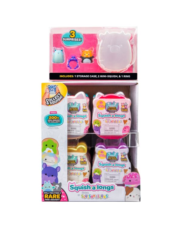 Дополнительное изображение книги «SQUISHMALLOWS SQUISH-A-LONGS Фигурки-сюрприз, 2 шт, 2,5 cm»