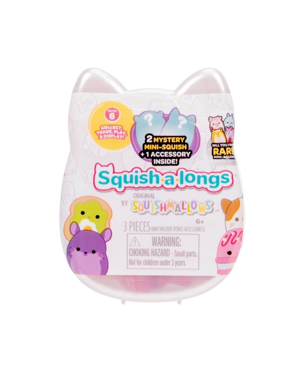 Дополнительное изображение книги «SQUISHMALLOWS SQUISH-A-LONGS Фигурки-сюрприз, 2 шт, 2,5 cm»