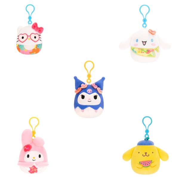 SQUISHMALLOWS HELLO KITTY W25 Плюшевый брелок, 8 см