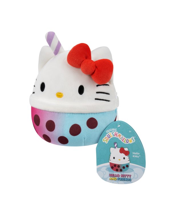 SQUISHMALLOWS HELLO KITTY Mystery Squad W25 Плюшевая игрушка-сюрприз с запахом, 12 см