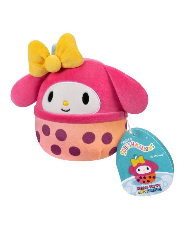 SQUISHMALLOWS HELLO KITTY Mystery Squad W25 Плюшевая игрушка-сюрприз с запахом, 12 см