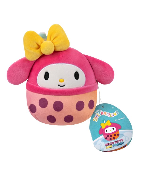 SQUISHMALLOWS HELLO KITTY Mystery Squad W25 Плюшевая игрушка-сюрприз с запахом, 12 см