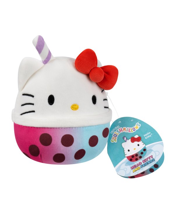 SQUISHMALLOWS HELLO KITTY Mystery Squad W25 Плюшевая игрушка-сюрприз с запахом, 12 см
