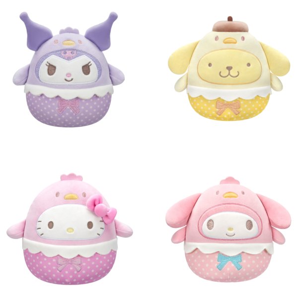 SQUISHMALLOWS HELLO KITTY Мягкая игрушка Пасхальная коллекция, 20 см