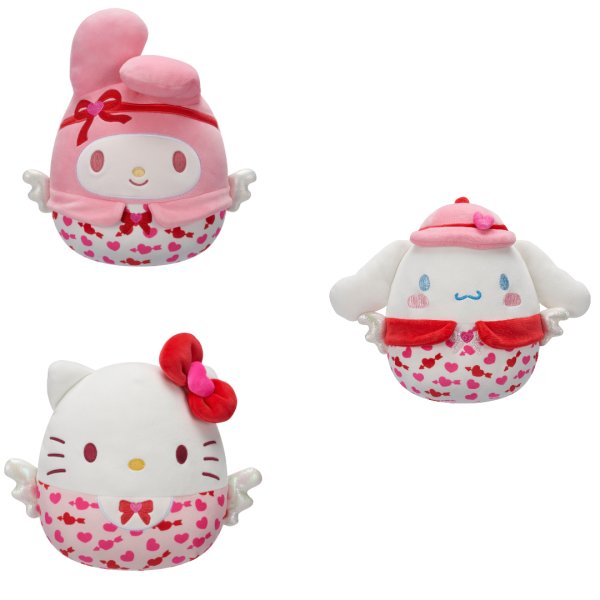 SQUISHMALLOWS HELLO KITTY Мягкая игрушкако Дню Святого Валентина, 20 см