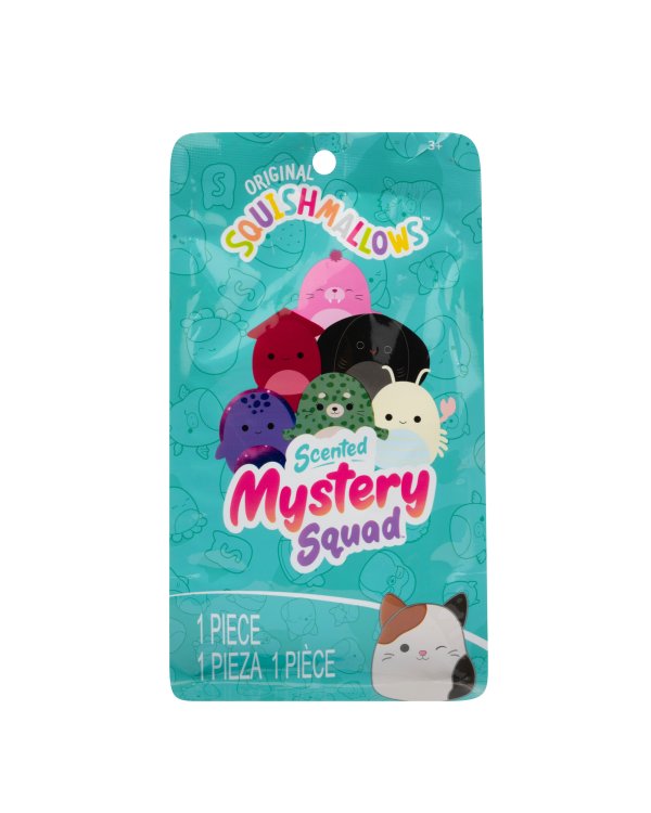 SQUISHMALLOWS Mystery Squad W20 Плюшевая игрушка-сюрприз с запахом, 12 см