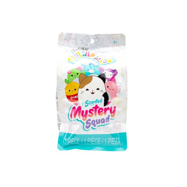 SQUISHMALLOWS Mystery Squad W21 Плюшевая игрушка-сюрприз с запахом, 12 см